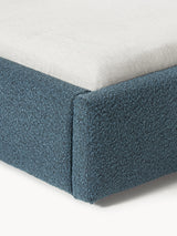 Swift Çift Kişilik Karyola Gri Mavi Bukle