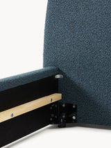 Swift Çift Kişilik Karyola Gri Mavi Bukle