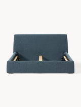 Swift Çift Kişilik Karyola Gri Mavi Bukle