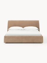 Swift Çift Kişilik Karyola Kahve Dokuma Kadife