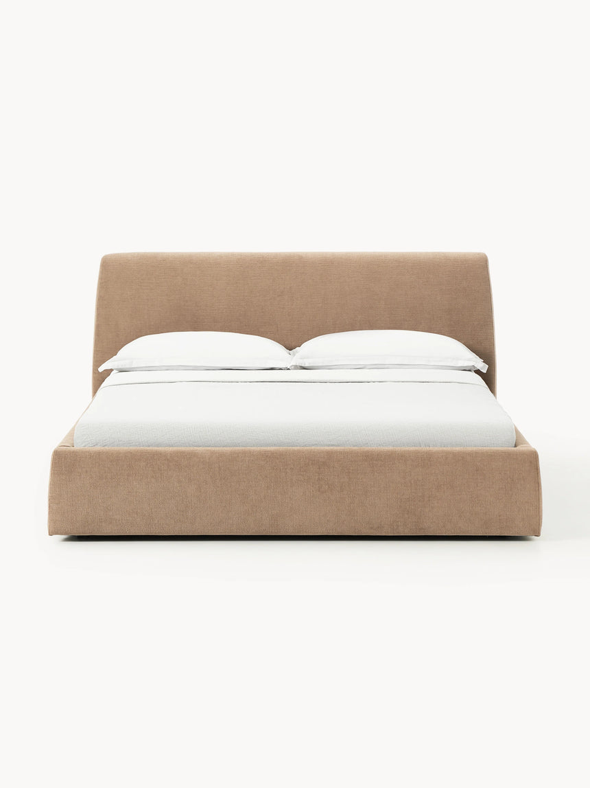 Swift Çift Kişilik Karyola Kahve Dokuma Kadife