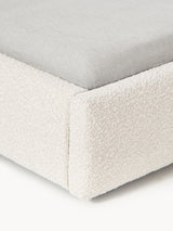 Swift Çift Kişilik Karyola Kırık Beyaz Bukle