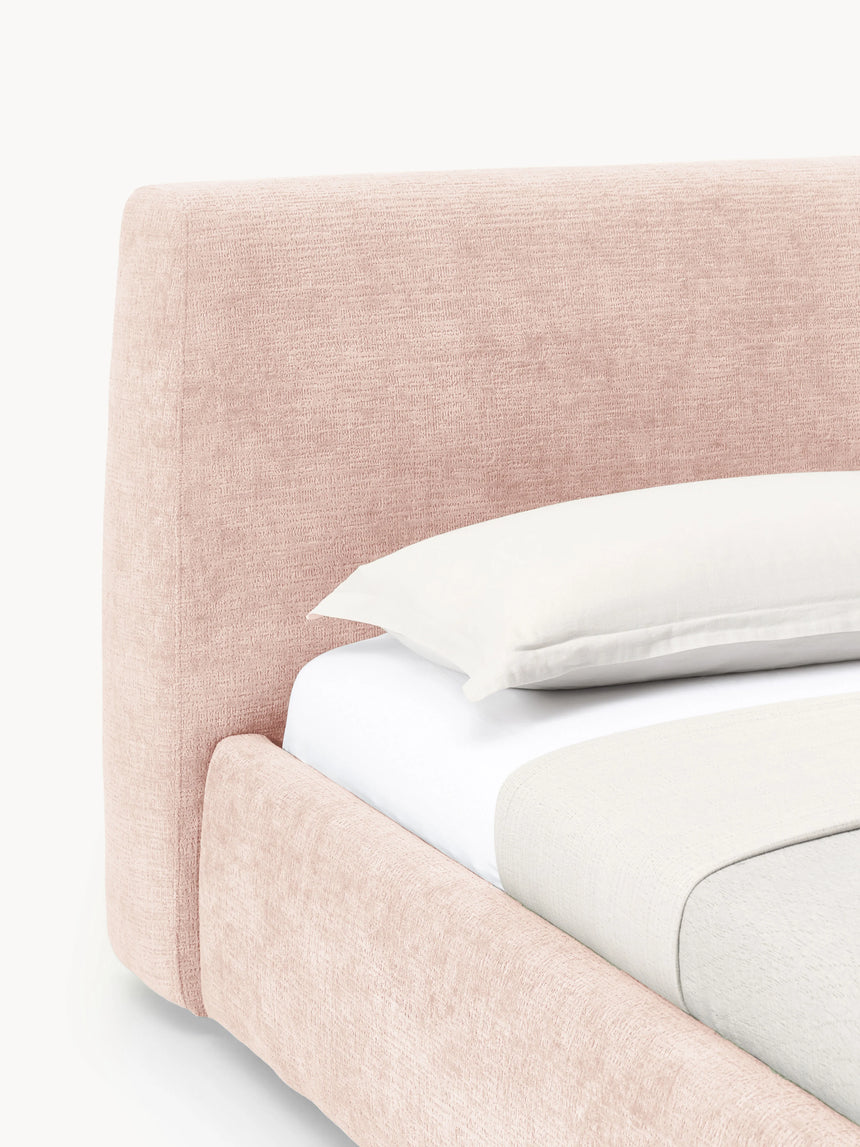 Swift Çift Kişilik Karyola Şeftali Dokuma Kadife