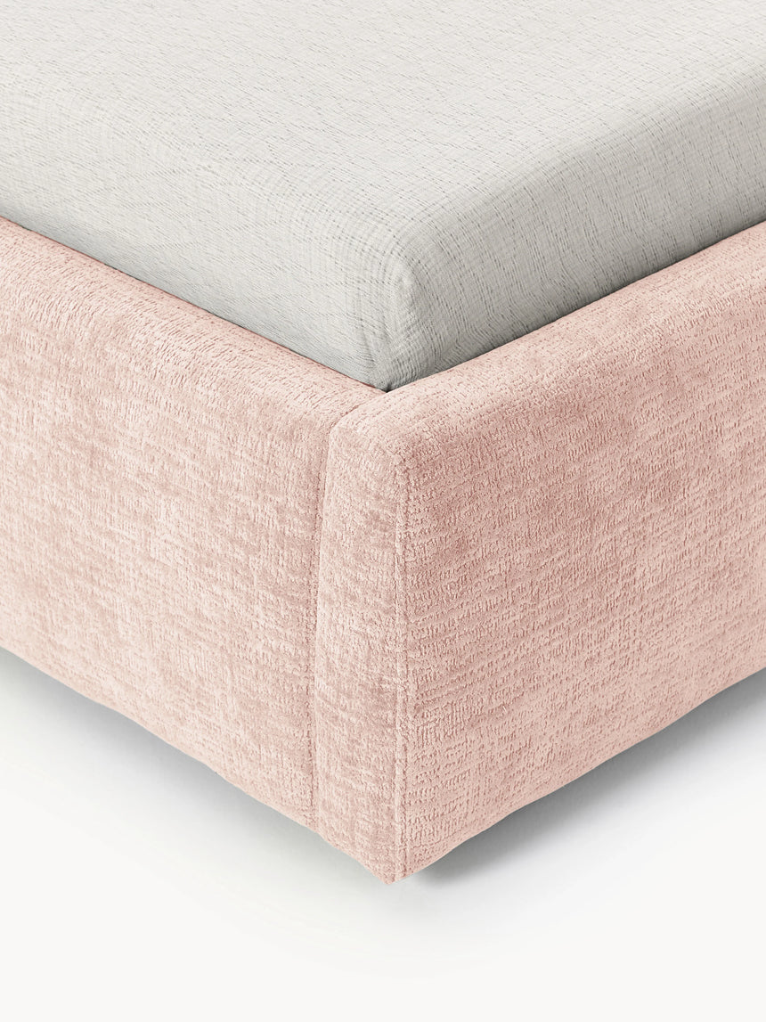 Swift Çift Kişilik Karyola Şeftali Dokuma Kadife