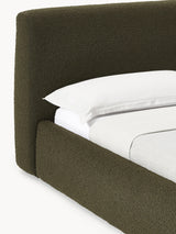 Swift Çift Kişilik Karyola Zeytin Yeşili Bukle