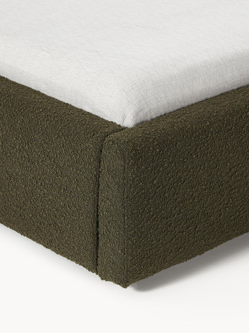 Swift Çift Kişilik Karyola Zeytin Yeşili Bukle