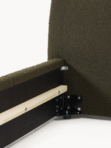 Swift Çift Kişilik Karyola Zeytin Yeşili Bukle