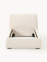 Swift Tek Kişilik Karyola Açık Bej Dokuma Kadife