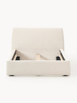 Swift Tek Kişilik Karyola Açık Bej Dokuma Kadife