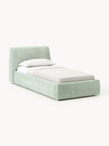 Swift Tek Kişilik Karyola Adaçayı Yeşili Dokuma Kadife