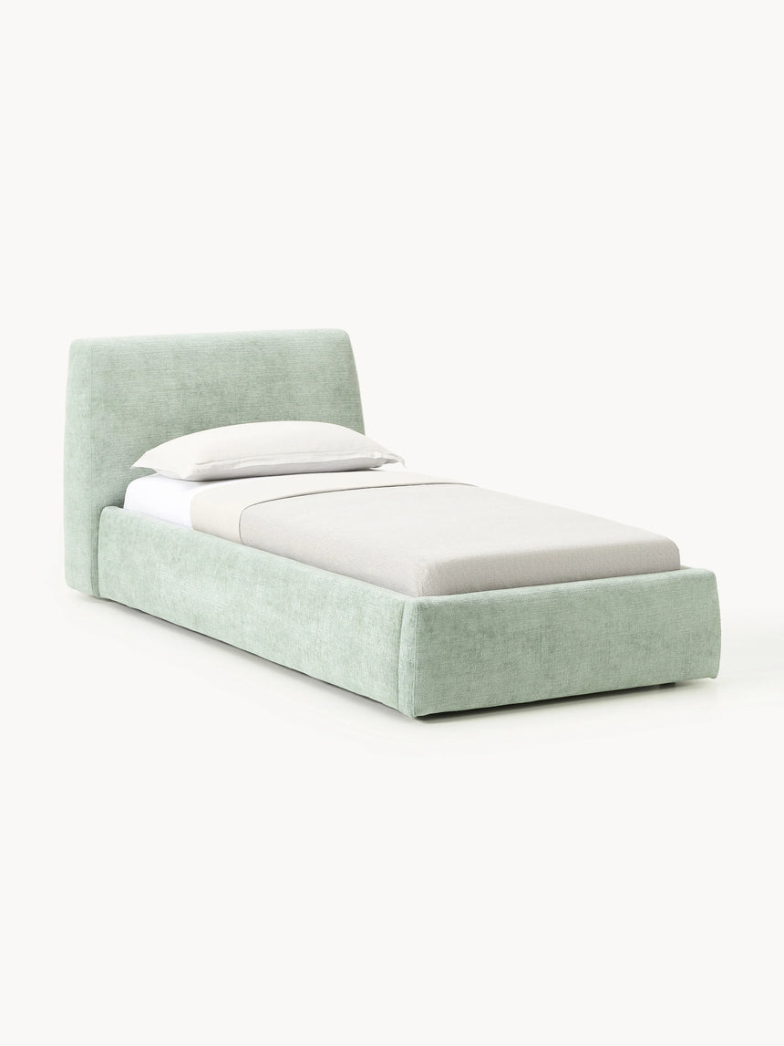 Swift Tek Kişilik Karyola Adaçayı Yeşili Dokuma Kadife