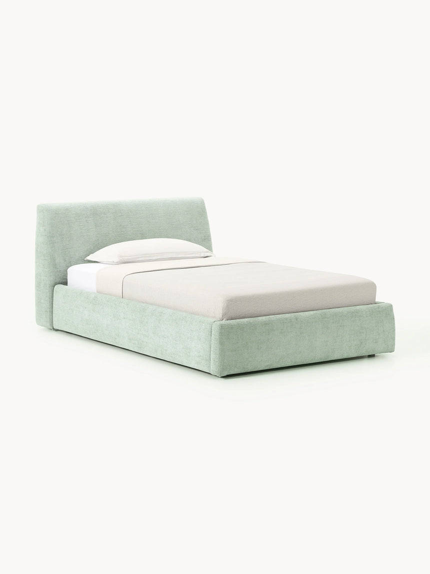 Swift Tek Kişilik Karyola Adaçayı Yeşili Dokuma Kadife