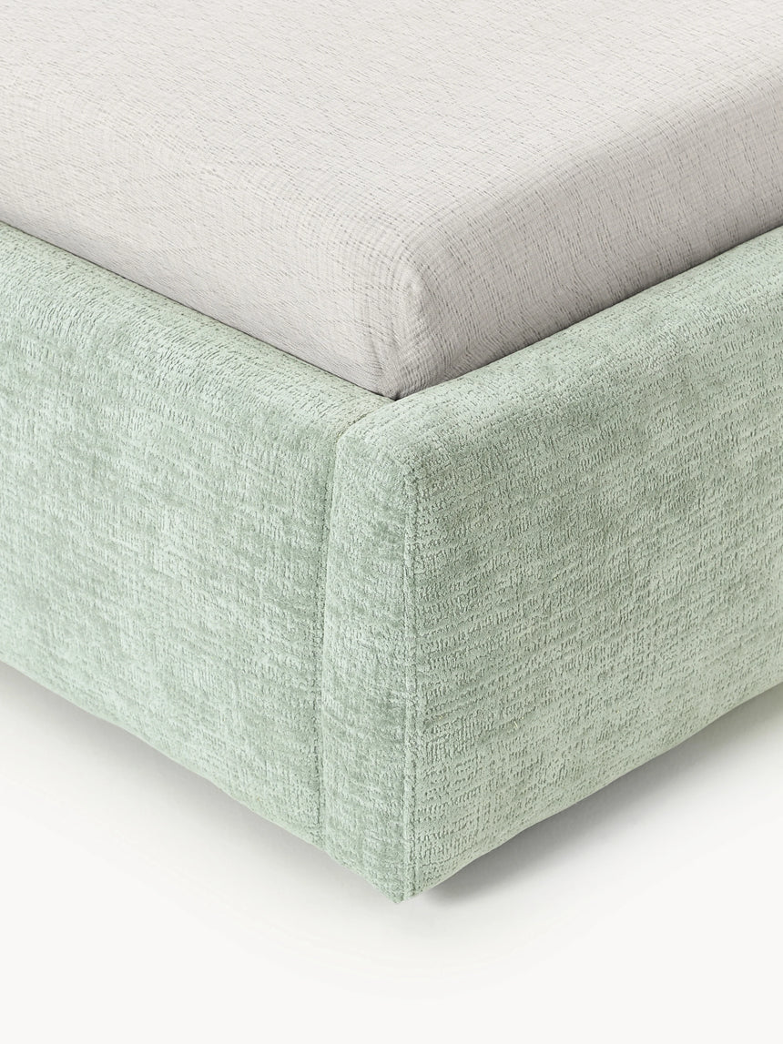 Swift Tek Kişilik Karyola Adaçayı Yeşili Dokuma Kadife