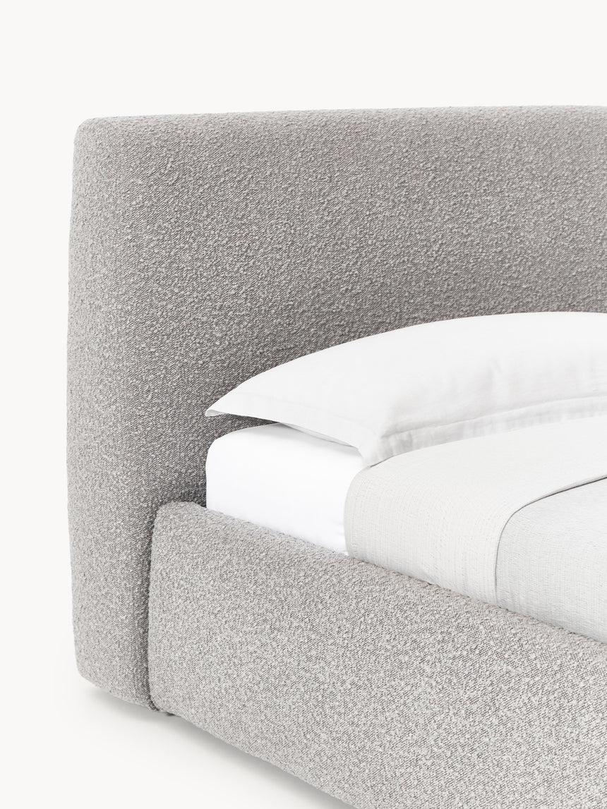 Swift Tek Kişilik Karyola Gri Bukle