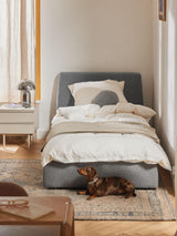 Swift Tek Kişilik Karyola Gri Bukle