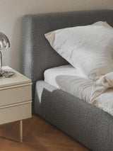 Swift Tek Kişilik Karyola Gri Bukle