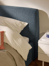 Swift Tek Kişilik Karyola Gri Mavi Bukle