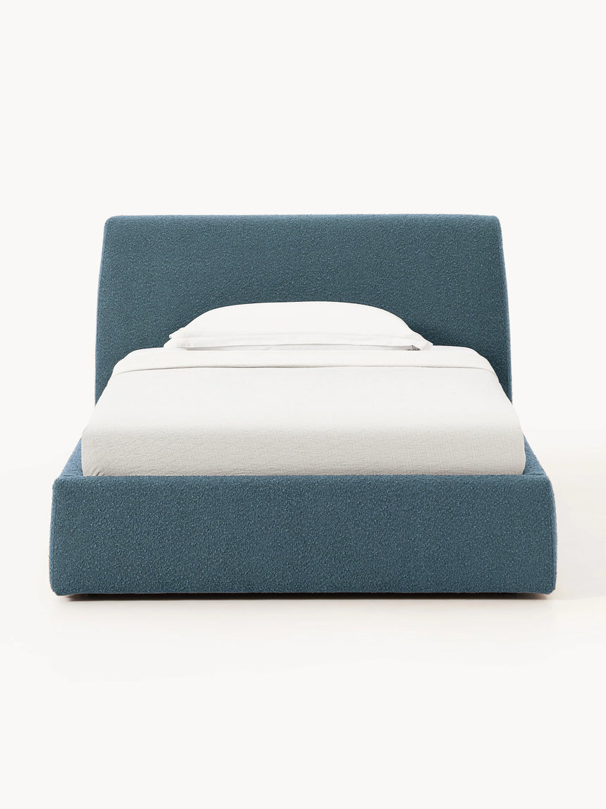 Swift Tek Kişilik Karyola Gri Mavi Bukle