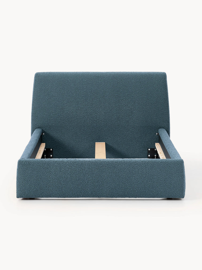 Swift Tek Kişilik Karyola Gri Mavi Bukle