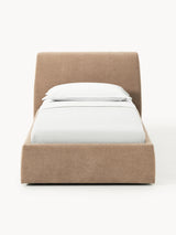 Swift Tek Kişilik Karyola Kahve Dokuma Kadife