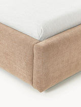 Swift Tek Kişilik Karyola Kahve Dokuma Kadife