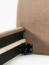 Swift Tek Kişilik Karyola Kahve Dokuma Kadife