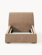 Swift Tek Kişilik Karyola Kahve Dokuma Kadife