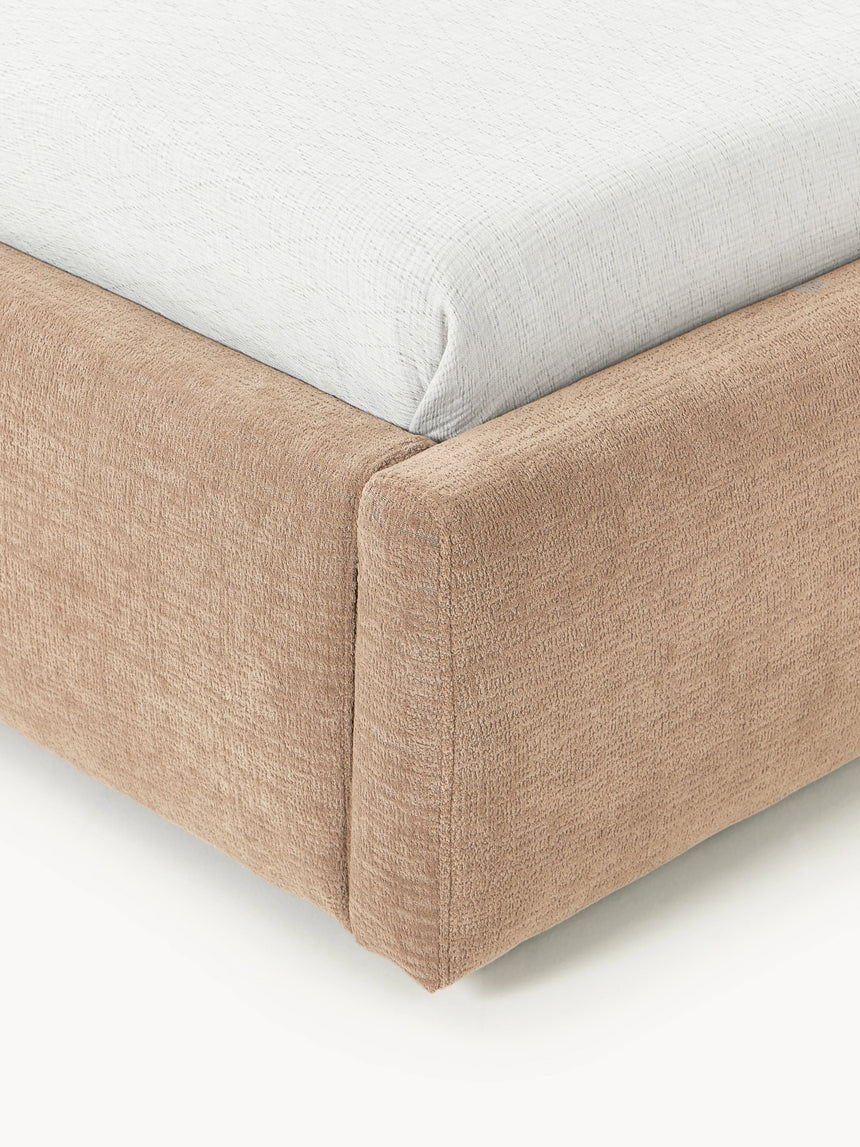 Swift Tek Kişilik Karyola Kahve Dokuma Kadife