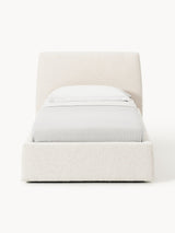 Swift Tek Kişilik Karyola Kırık Beyaz Bukle