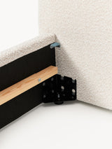 Swift Tek Kişilik Karyola Kırık Beyaz Bukle