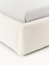 Swift Tek Kişilik Karyola Kırık Beyaz Bukle