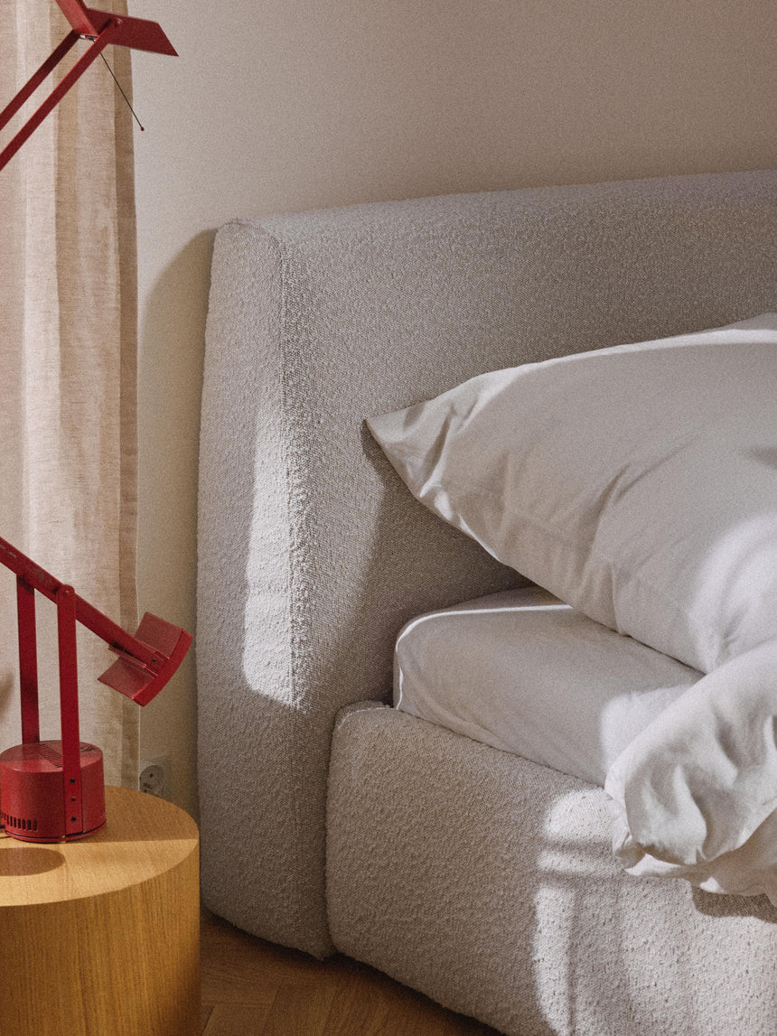 Swift Tek Kişilik Karyola Kırık Beyaz Bukle