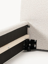 Swift Tek Kişilik Karyola Kırık Beyaz Bukle