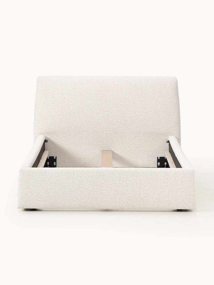 Swift Tek Kişilik Karyola Kırık Beyaz Bukle