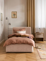 Swift Tek Kişilik Karyola Şeftali Dokuma Kadife