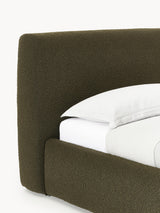 Swift Tek Kişilik Karyola Zeytin Yeşili Bukle
