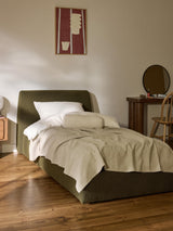 Swift Tek Kişilik Karyola Zeytin Yeşili Bukle