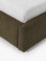 Swift Tek Kişilik Karyola Zeytin Yeşili Bukle