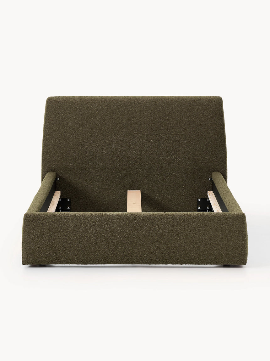 Swift Tek Kişilik Karyola Zeytin Yeşili Bukle