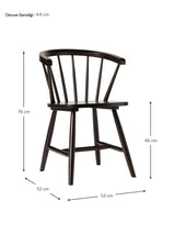 Taliant Ahşap Sandalye Koyu Ceviz