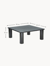 Polo Ahşap Kare Orta Sehpa Siyah