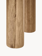 Polo Ahşap Yuvarlak Yan Sehpa Natürel
