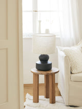 Polo Ahşap Yuvarlak Yan Sehpa Natürel