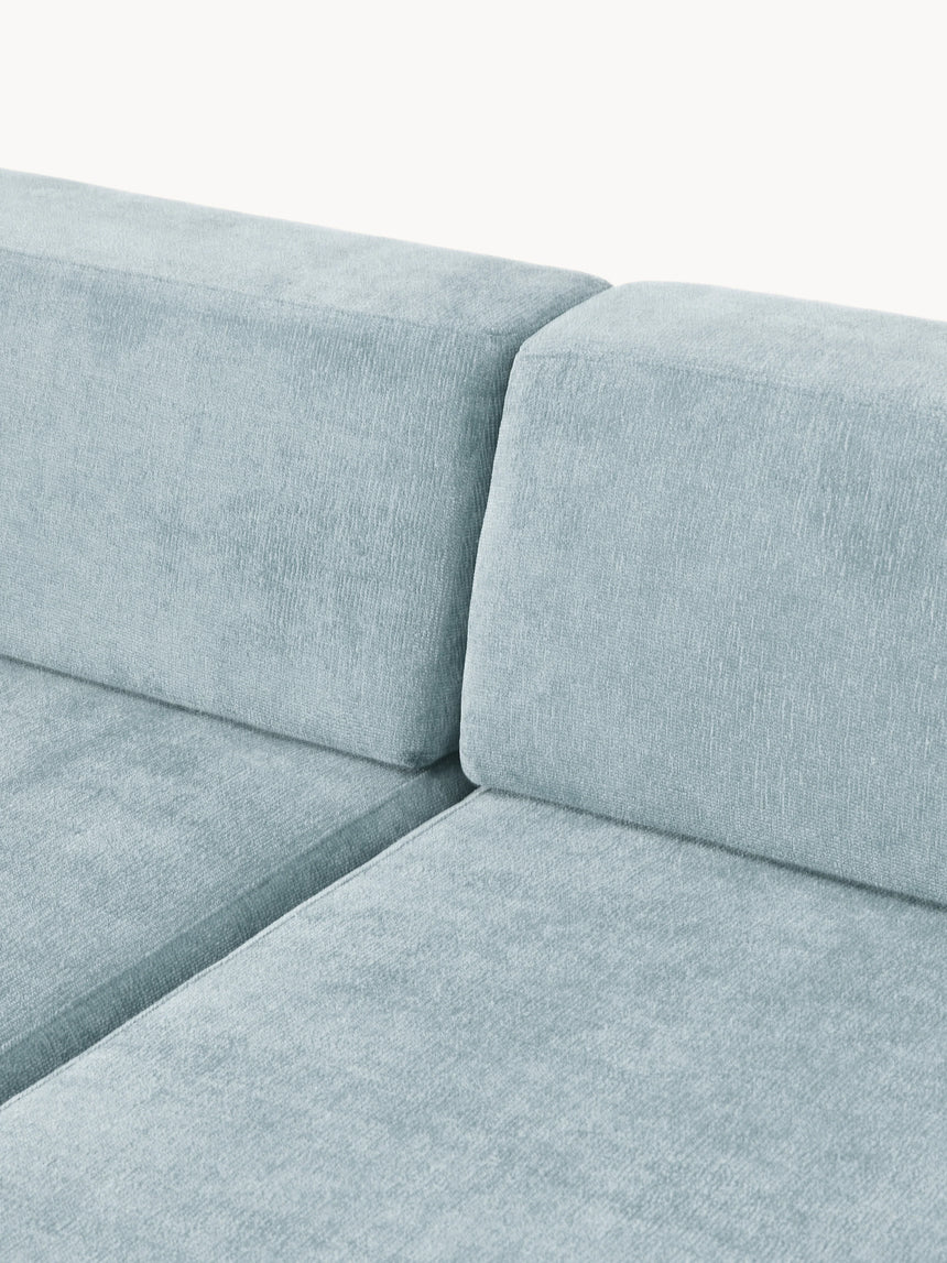 Terim Dörtlü Koltuk Açık Mavi Dokuma Kumaş