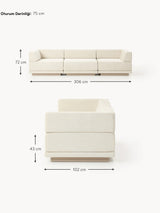 Terim Dörtlü Koltuk Bej Dokuma Kumaş