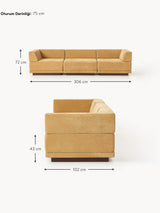 Terim Dörtlü Koltuk Hardal Sarısı Dokuma Kumaş