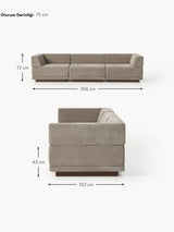 Terim Dörtlü Koltuk Kahve Dokuma Kumaş