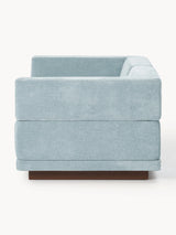 Terim İkili Koltuk Açık Mavi Dokuma Kumaş