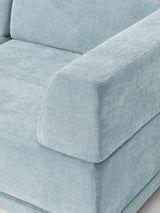 Terim İkili Koltuk Açık Mavi Dokuma Kumaş