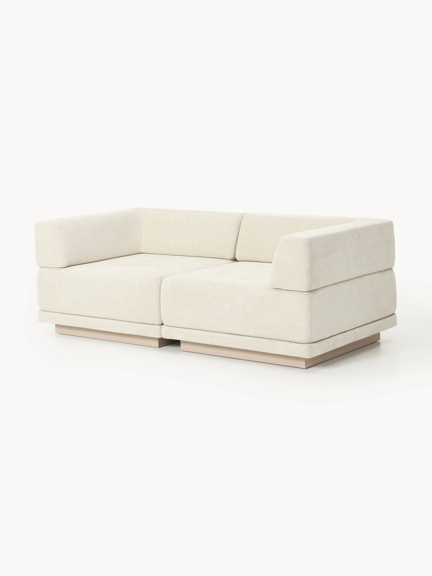 Terim İkili Koltuk Bej Dokuma Kumaş